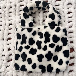 Cow print handbag